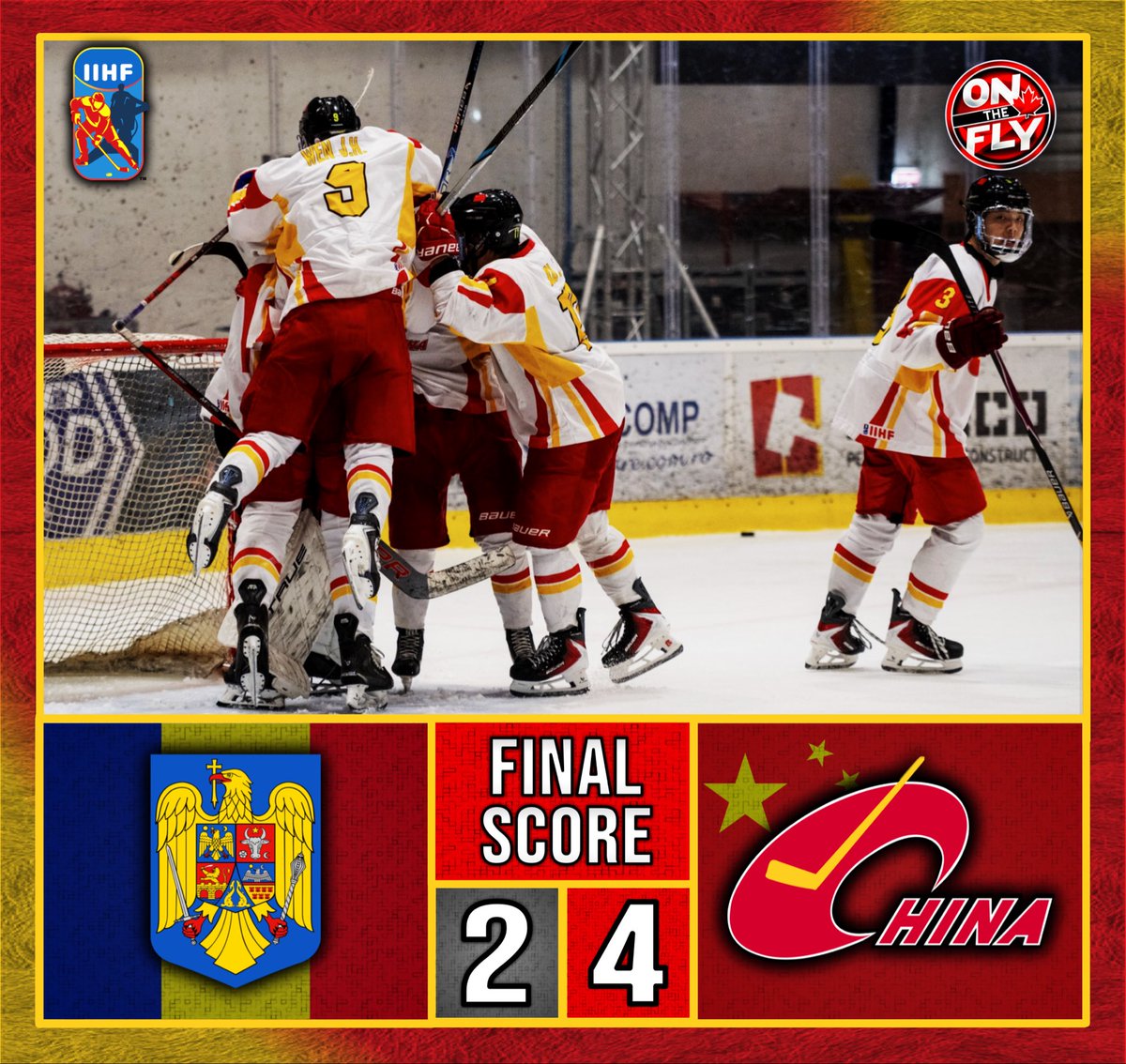 OnTheFly1515's tweet photo. Team China defeats Team Romania 4-2 at the IIHF Divison IIA #U18MensWorlds!

📸 FRHG

#iihf #FRHG #ChinaHockey https://t.co/RzHpxpSOMp