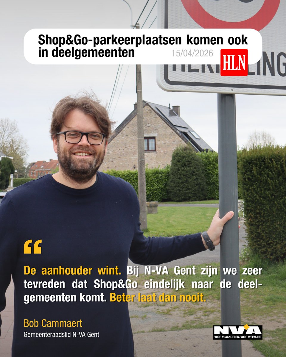 Bob_Cammaert's tweet photo. 3 jaar geleden - na veel druk van @NVA_Gent - voerde de stad het Shop&amp;Go-systeem in: 30 min gratis parkeren vlakbij winkels. 

Vandaag breidt Shop&amp;Go uit nr de deelgemeenten. Goed nieuws vr bewoners &amp; lokale handelaars 
Beter laat dan nooit. https://t.co/Sc8ZV3IafN