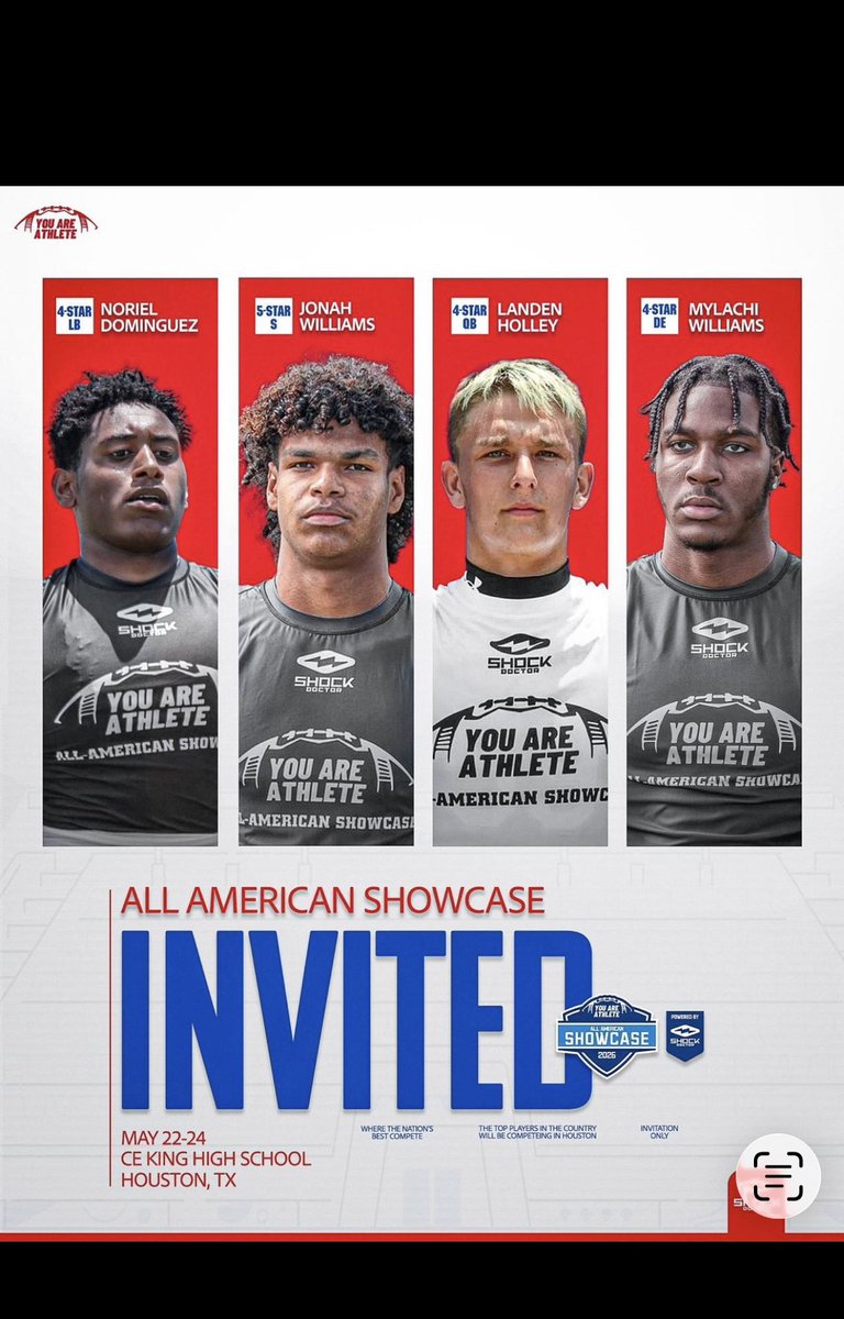 carter_webb9's tweet photo. thank you @youareathlete for inviting me to the All American Showcase in Houston Tx!!!!
@CoachJohnson61 @JoshuaSigmon4 @coachb07 @PrepRedzoneTX @PrepRedzoneNext @LoneStarPrepsTX https://t.co/HRUXuHaG7p