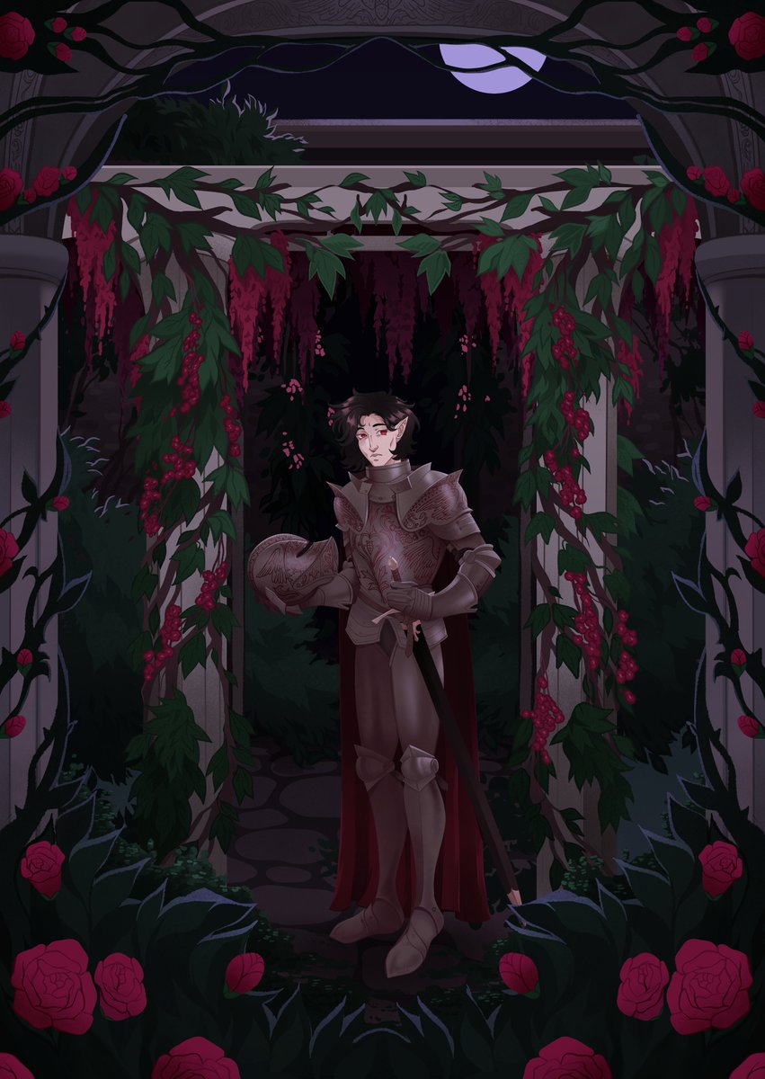 harpxer's tweet photo. 🌹The Crimson Garden ⚔️
May's print illustration for my Jolly Bard Art Club ~ Every month, subscribers receive two postcards of the monthly print and an exclusive sticker <3
Find out more below!! #art #illustration #printclub #stickerclub https://t.co/j9JyKjCwJM