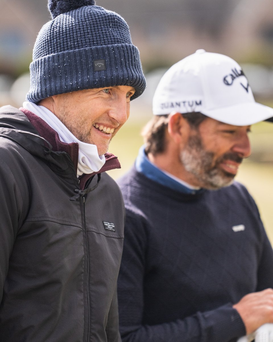 CallawayGolfEU's tweet photo. We had a day. 🙌 

Tomorrow... the Old Course. Reversed. ⛳️ 🔄 https://t.co/gwDSJDy4nm