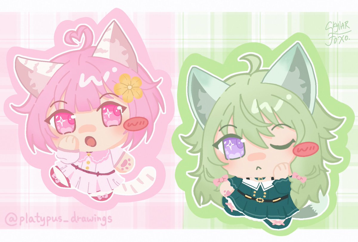 SkylarfoxJ's tweet photo. It's a wonderful cat life!! 🐈  🍬 • 🤖 (🌟&amp;🎈versions soon :,3)  #prsk_fa https://t.co/9mLIeTvkZs