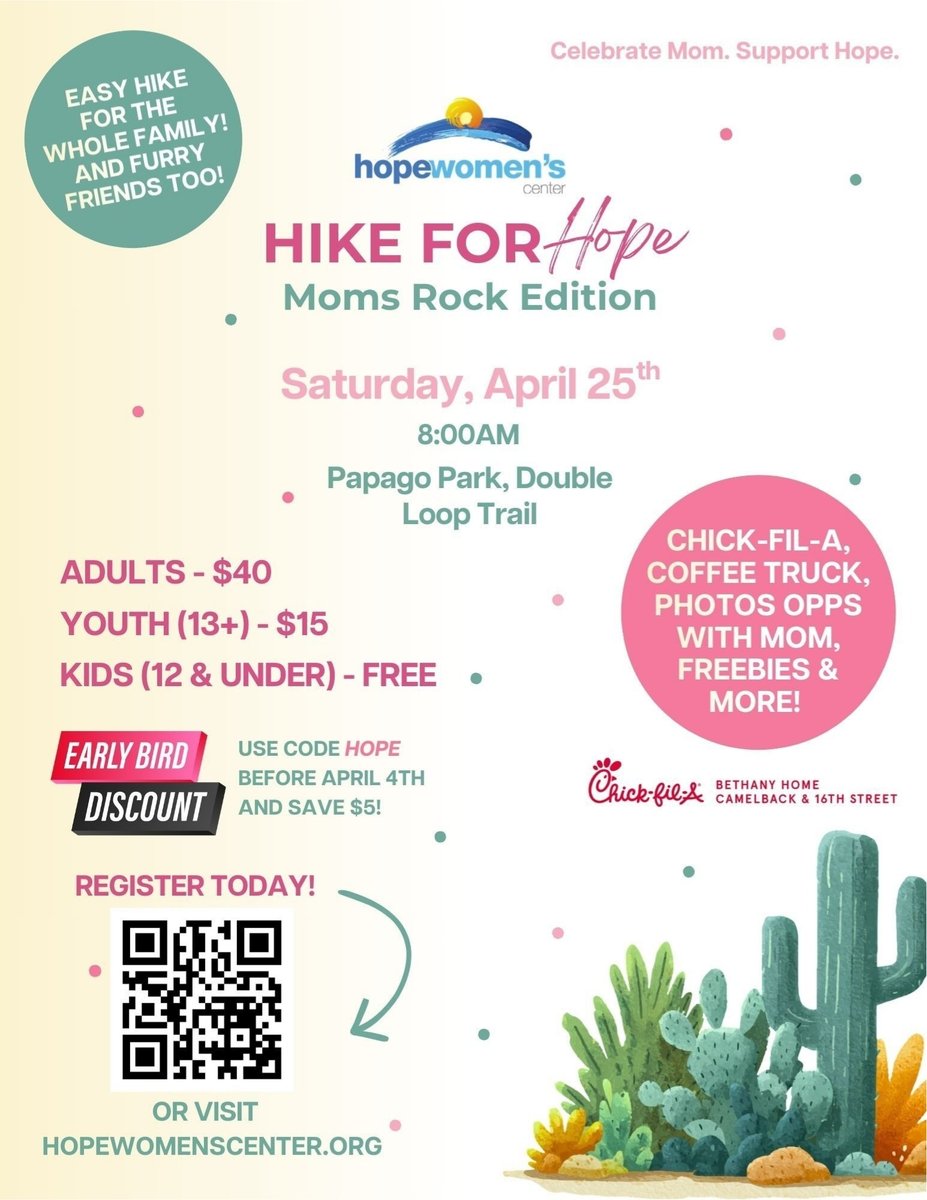 TWLewisFound_'s tweet photo. Grab your sneakers and support an incredible cause! 💛 Our partner, Hope Women's Center, is hosting their Hike for Hope: Mom Rocks Edition, a special event celebrating and uplifting moms while raising critical support for women and families in our community.

Whether you hike, donate, or simply spread the word, you can make a meaningful impact. Be part of a morning filled with encouragement, connection, and purpose. Let’s show up for the moms who do so much...Because they truly rock! 🥾