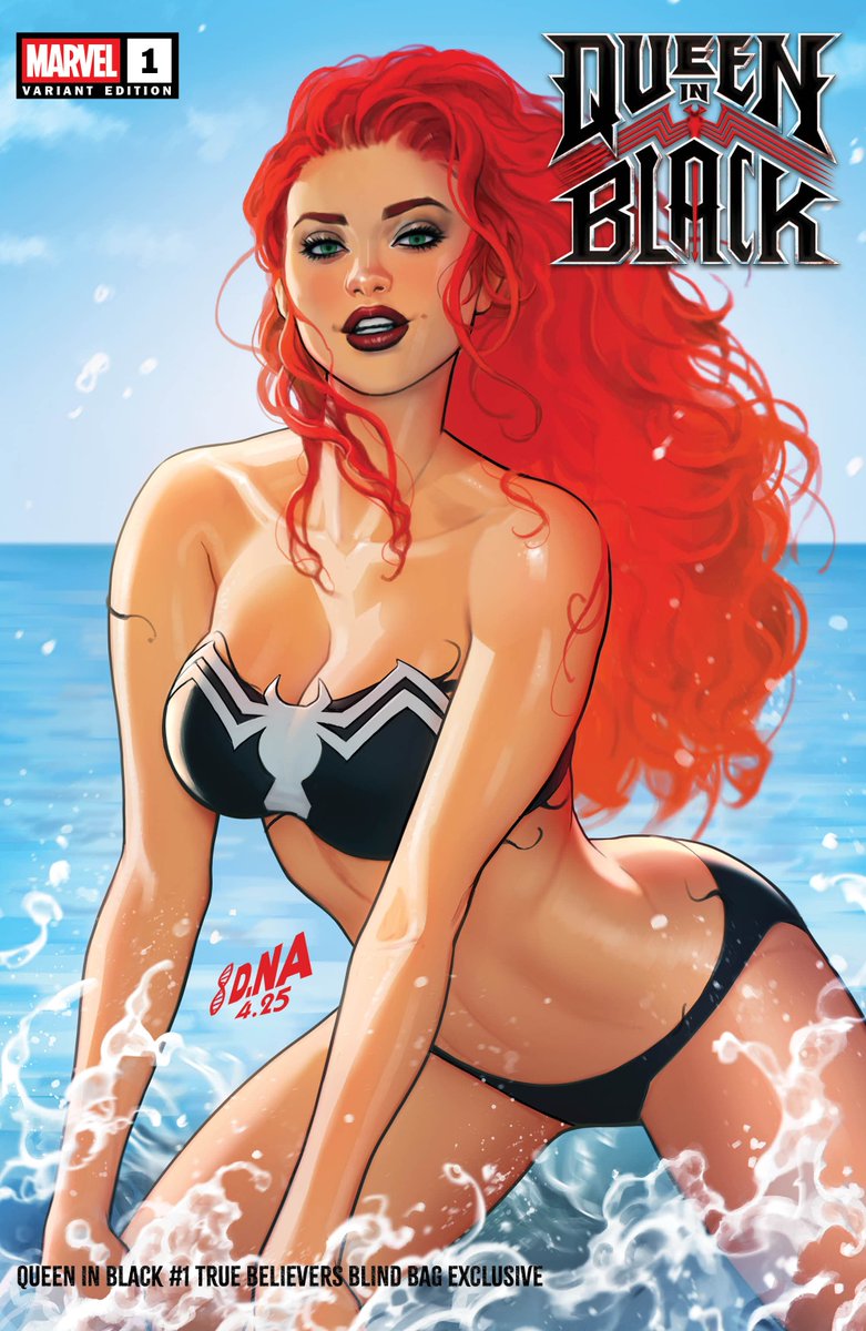 QUEEN IN BLACK #1 Swimsuit Variant Cover by David Nakayama
