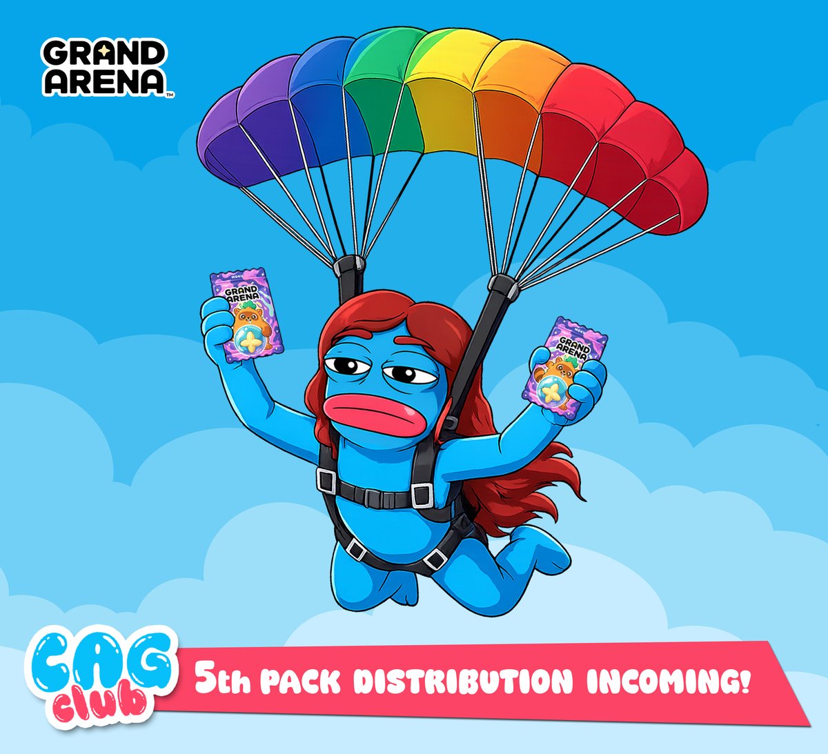thetickeriscag's tweet photo. 🚨 Our 5th Pack Distribution is on the way! 

This Sunday, we’ll be sending out Lucky Packs once again to the Top 33 💎

📆 The leaderboard snapshot will be taken on Sunday, so you still have time to climb into the top! 

📝 Requirement
- You must have joined the Club before April 17th
https://t.co/rueAYxUzii

🎁 Extra: Want to win 1 Lucky Pack?
- RT this post
- Comment proof that you’re already part of the CAG Club in @Moku_HQ Grand Arena (open to all Club members)

Good luck 🍀