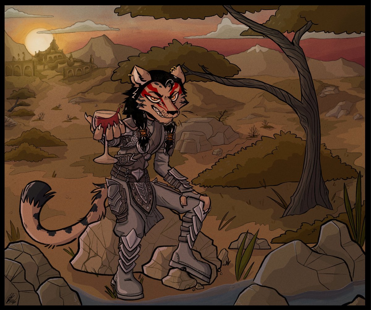 Gh0st0ken's tweet photo. Finished commission for Gardiken over on Discord 🗣️

#commission #fantasy #furry #artcommission #commissionsopen https://t.co/u3vHrbnljy