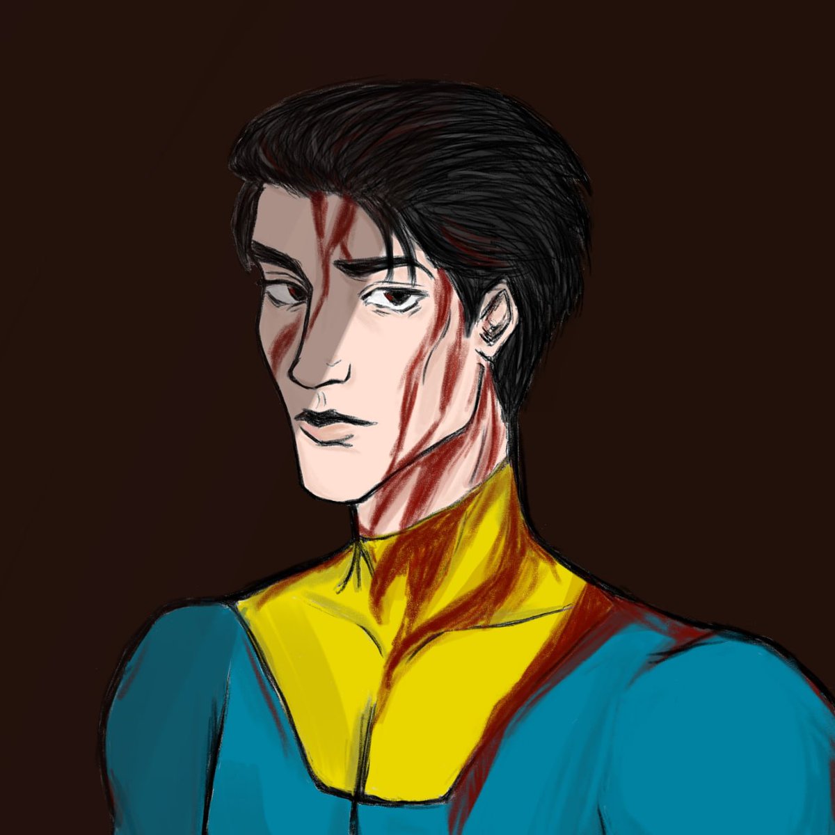 Вернулась к старому фд и нарисовала Альт Марка. Думаю потом еще нарисовать его с Уильямом
 #Invincible