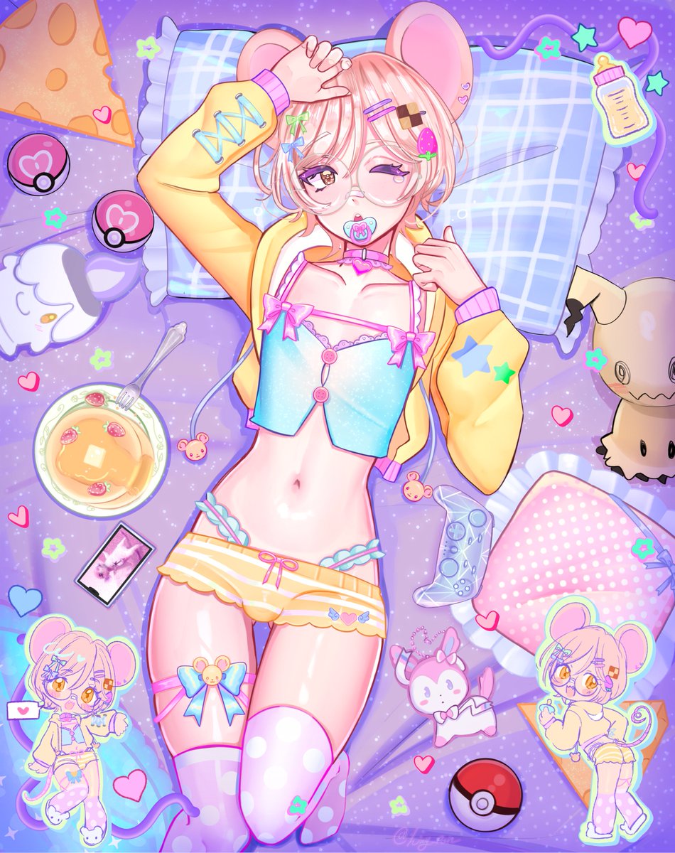 MiniOyatsu's tweet photo. Its my birthday! Though I am a little late out the door so starting stream a little later than I would have liked to but its all good. At least I get to start my day in style thanks to @eredin000 for the beautiful art and wonderful outfit concept. https://t.co/OHDqJDG50O