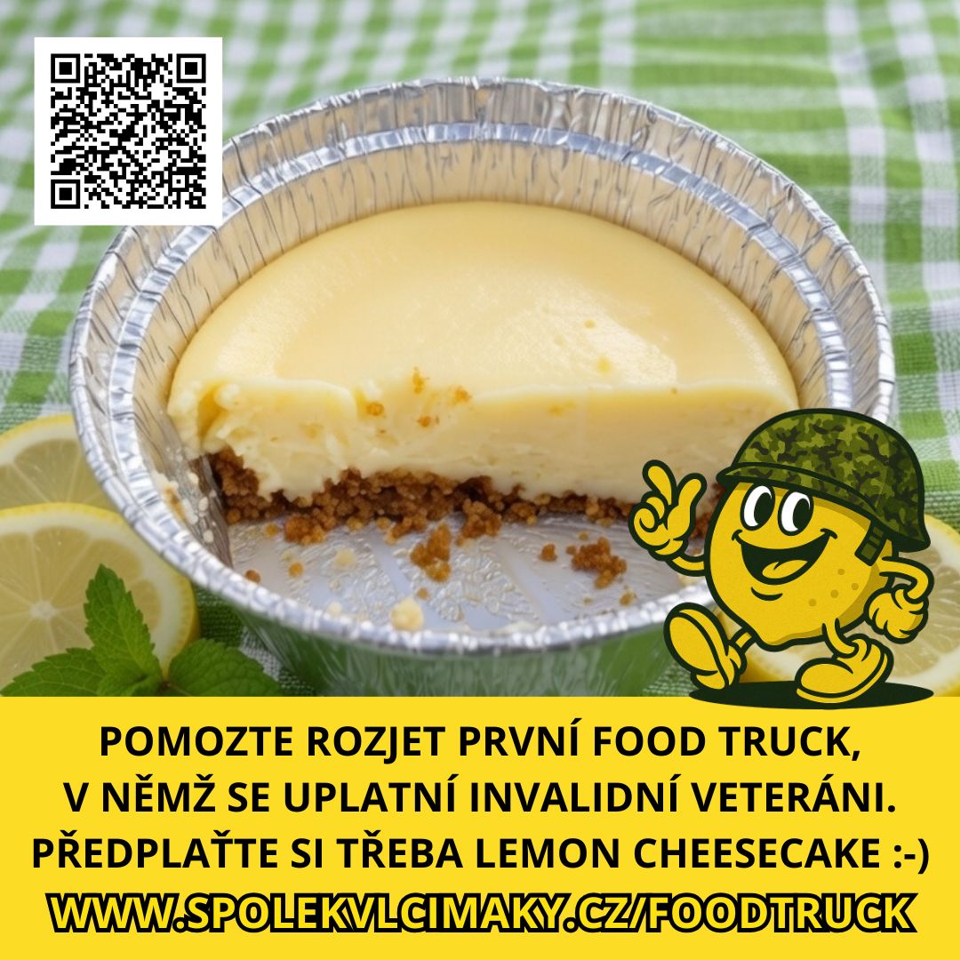 Dříve dostávali invalidní veteráni trafiky 🪖👨‍🦽‍dnes jim dejme food trucky 🚐🍔 Pomozte to rozjet jako první zákazník na spolekvlcimaky.cz/foodtruck

Lahodný dortík 🍰 který vymysleli a připravili právě veteráni, navíc můžete ochutnat už tento pátek a sobotu na MILITARY DEATH MARCH