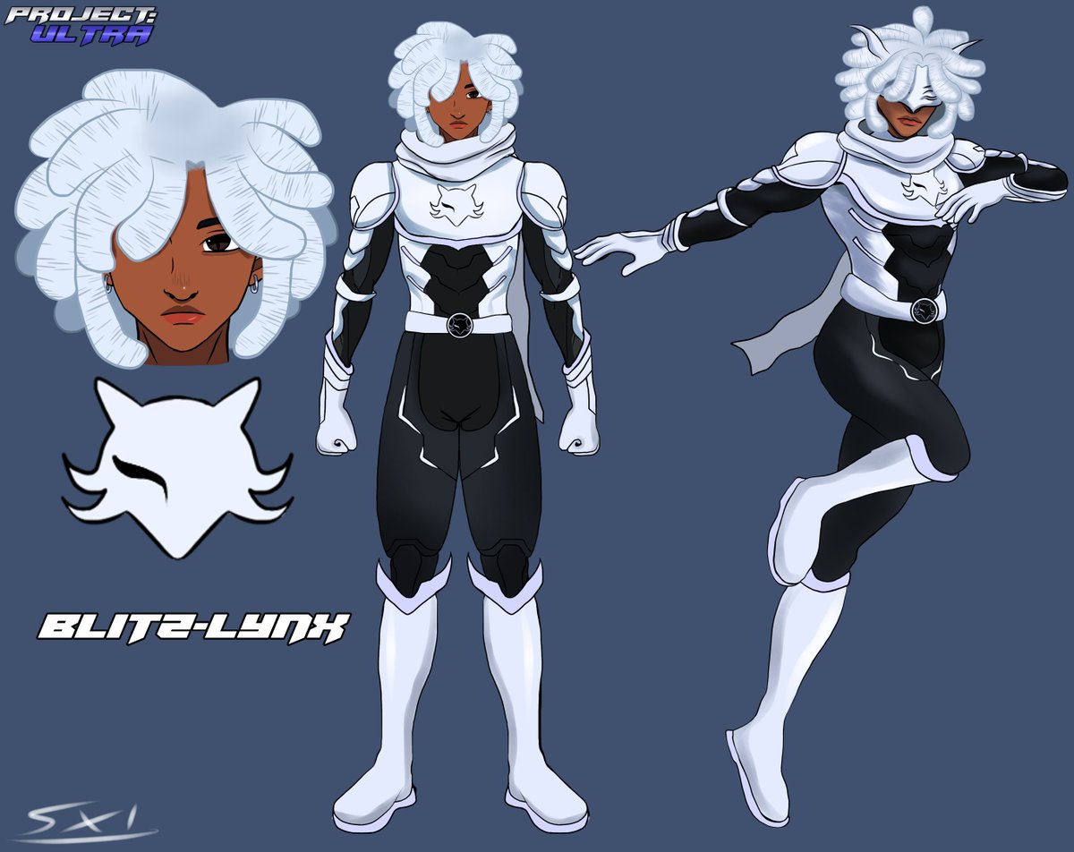 SensoXI's tweet image. Back with more Project: Ultra designs!

Blitz-Lynx and Plush Princess, the speedster and the puppeteer...

#blackartist #superhero #oc #characterdesign #blerd