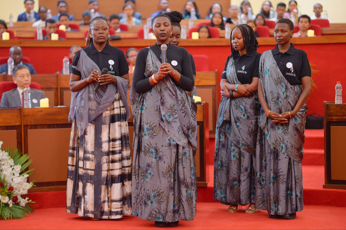 rwandainsa's tweet photo. #Madagascar – Today in Antananarivo, the Government of Madagascar, the United Nations, and members of the Diplomatic Corps joined the Rwandan community in solemn remembrance of the 1994 Genocide Against the Tutsi.

Speaking on behalf of the Malagasy government, the Minister of Foreign Affairs, H.E. N’DIAYE Alice, affirmed:
"This commemoration goes beyond remembrance. It brings us together around a universal message: to prevent divisions, defend human dignity, and build societies based on peace, inclusion, and respect."

Thank you to all who stood in solidarity with us.
@RwandaMFA @diplomatieMg @Unity_MemoryRW @UNMadagascar 
#Kwibuka32 #RememberUniteRenew