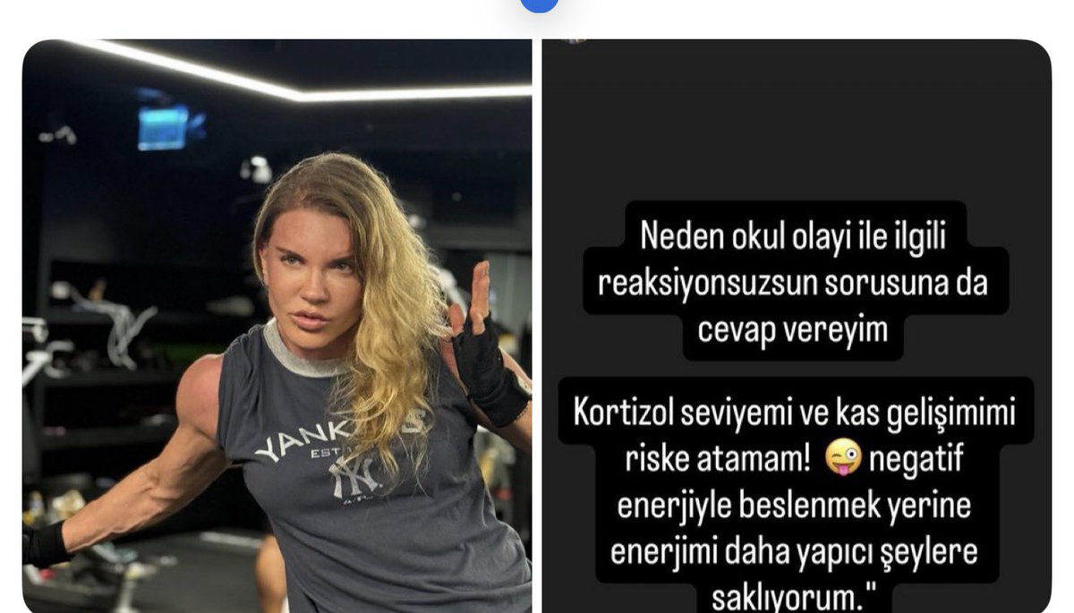 Doğru mu, doğruysa; Bu nasıl bir kibir ve bencillik 👇👇

Mazhar Alanson'un eşi Biricik Suden: 

"Neden okul olayı ile ilgili reaksiyonsuzsun sorusuna da cevap vereyim.

Kortizol seviyemi ve kas gelişimimi riske atamam! Negatif enerjiyle beslenmek yerine enerjimi daha yapıcı