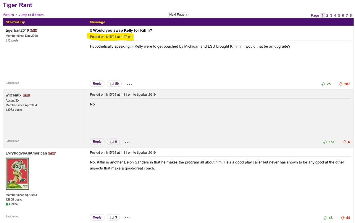BoardGeniuses's tweet image. Lets travel back in time to 2024 at #LSU. #GeauxTigers