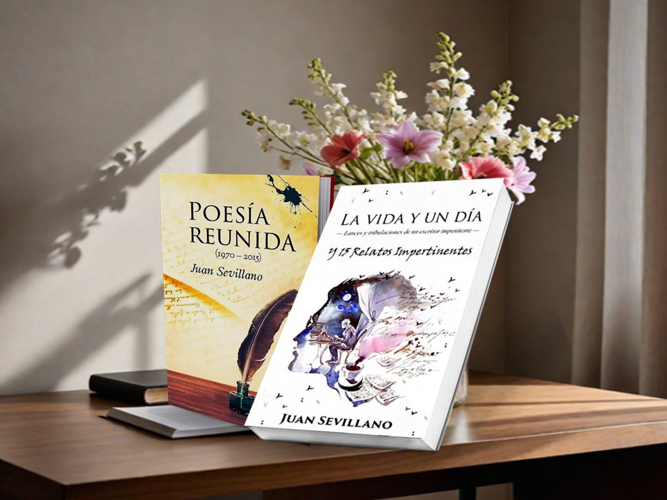 zaidacastillo51's tweet image. "LA VIDA Y UN DÍA" Lances y tribulaciones de un #escritor impenitente. Delicioso y corrosivo leer.la/1983113964 #KINDLE: leer.la/B07DLWSXJV Juan Sevillano @RoMemoria “POESÍA REUNIDA” #versos #Poemas #KindleUnlimited #LibrosconAlma pge.me/POESÍA_PAPEL