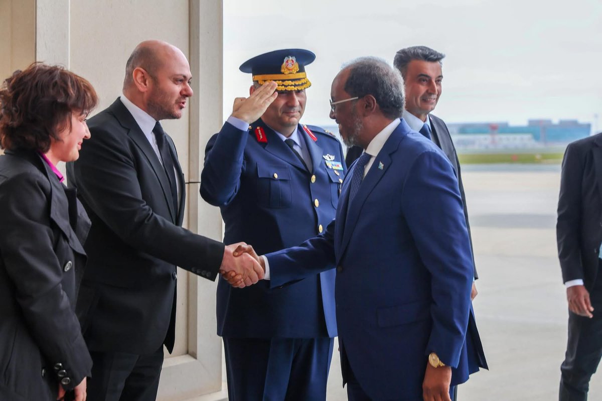 SOSDISPATCHH's tweet photo. Istanbul, April 16, 2026 — The President of the Federal Republic of Somalia, Hassan Sheikh Mohamud, held talks with the President of the Republic of Turkey, Recep Tayyip Erdoğan, at the Dolmabahçe Presidential Office in Istanbul.

The two leaders discussed strengthening bilateral ties and expanding cooperation between their countries, with a focus on security, economic growth, and development. President Hassan Sheikh and President Erdoğan also reviewed the progress of joint investment initiatives, which have reached a significant level.

President Hassan Sheikh Mohamud expressed his appreciation to the Government and people of Turkey for their continued support in Somalia’s state-building efforts, particularly in reconstruction, public services, and security.

Both leaders reaffirmed the importance of deepening strategic cooperation between Somalia and Turkey and welcomed the commencement of Somalia’s oil production, following the arrival of the drilling vessel in the country. #BREAKING  #Turkey #Somalia #SomaliaTurkey #Diplomacy #BilateralRelations
#Security #Development #EconomicCooperation
#OilExploration #Energy #SomaliaRising
#Mogadishu #Ankara #Africa