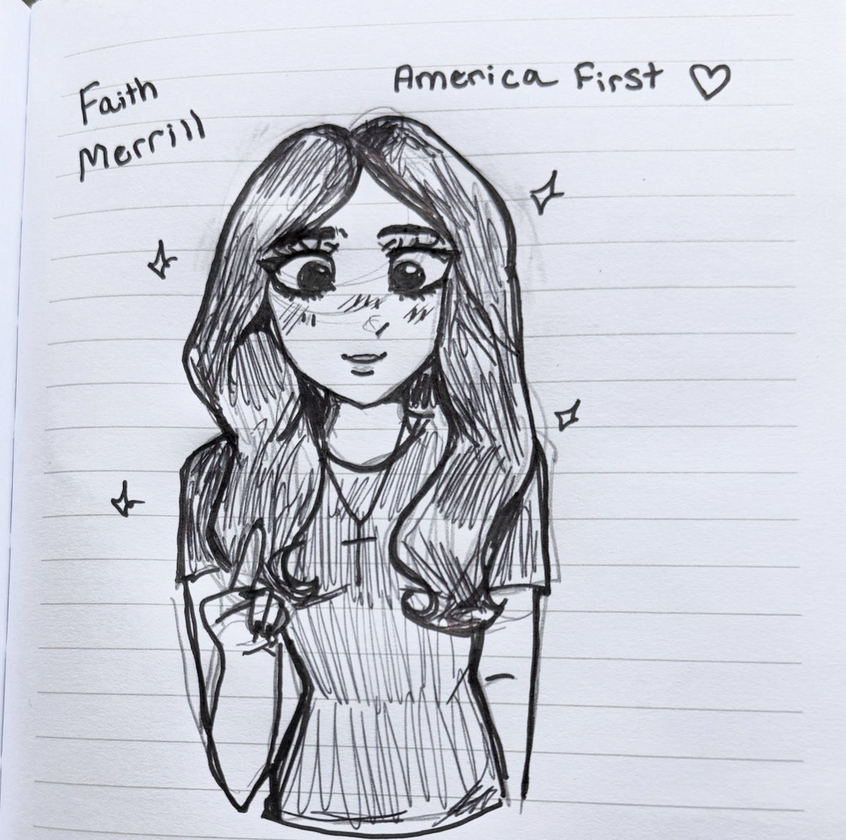 Faith Merrill doodles 🐸 + Faik @itsFaithMerrill @NickJFuentes