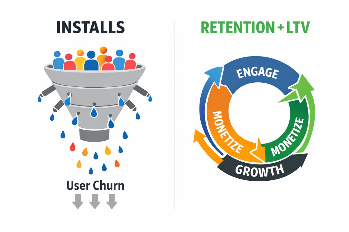 YasirQ00's tweet image. Hello #Publishers

App marketing isn’t about installs anymore. It’s about retention, LTV, and smart scaling.
Anyone can buy users. Very few can build growth engines.

#AppMarketing #MobileGrowth #UserAcquisition #GrowthMarketing