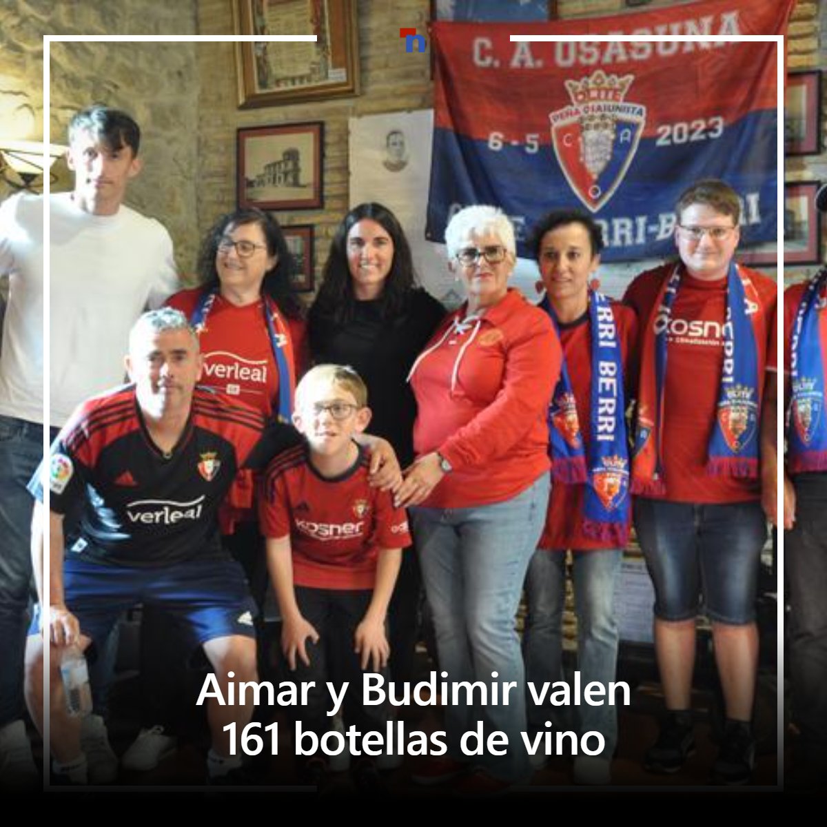 La peña osasunista de Olite Erriberri reconoce a Oroz, Budimir y Eunate Arraiza en su décimo aniversario mrf.lu/v4vl