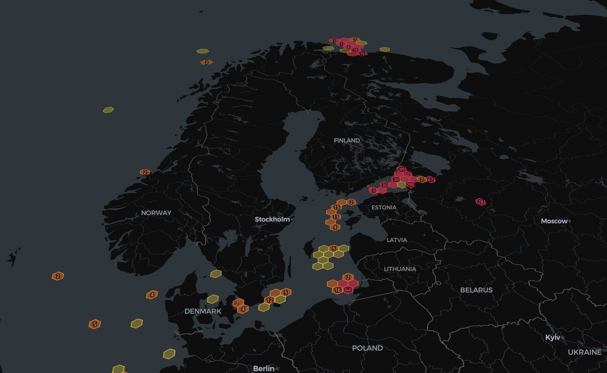 Darkness is not accidental. It's a choice. The darkness has always been there. The difference is that now we can see it.

#V4RDE is a maritime domain awareness platform for Nordic waters. One of our capabilities, mapping exactly where vessels choose to go dark.