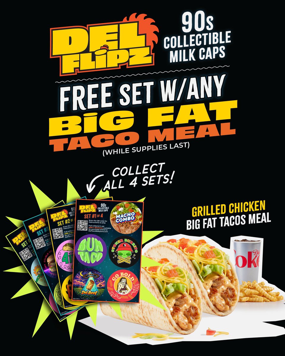 RyanDDowns's tweet image. .@DelTaco: ☎️ The 90s called ... and Big Fat Tacos are BACK. Chicken, steak and seasoned beef. Available for a limited time .. and only at Del Taco. Order at deltaco.com or via
the #DelTaco ☀️app…
apps.apple.com/us/app/del-tac…
#ryanddowns ✞ 🏃🏻‍♂️💨 👿