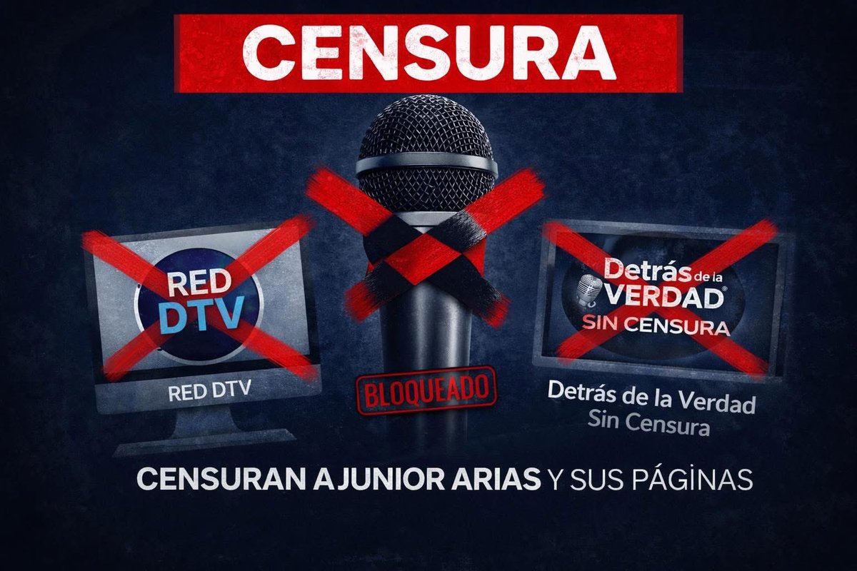 reddtvoficial's tweet photo. "Mi solidaridad con DTV en estos momentos de oscurantismo mediático. No puede ser que bajen varias plataformas sin una respuesta lógica de parte de Meta"
La analista política #NadieBeller se pronunció sobre la censura de las páginas de la #RedDTV y expresó: “Mi solidaridad con la Red DTV y @JuniorAriasP en estos lamentables momentos de oscurantismo mediático. No puede ser que a un solo periodista le bajen no una, sino varias plataformas en cuestión de horas o días, bajo argumentos distintos y sin una respuesta clara o lógica de parte de Meta”. En su criterio, los mecanismos de denuncia en plataformas digitales, aunque diseñados para proteger derechos, pueden ser utilizados de forma indebida para silenciar voces.
"Mi solidaridad con la #RedDTV y #JuniorArias en estos lamentables momentos de oscurantismo mediático. No puede ser que a un solo periodista le bajen no una, sino varias plataformas en cuestión de horas o días, bajo argumentos distintos y sin una respuesta clara o lógica de parte de Meta.
Las plataformas digitales funcionan sobre sistemas de denuncia que, en teoría, protegen derechos. Pero cuando esos sistemas se usan de forma maliciosa, se convierten en herramientas de silenciamiento.
La legislación estadounidense —particularmente la Digital Millennium Copyright Act— no es ambigua en esto: las denuncias falsas pueden acarrear responsabilidad.
A la vez, empresas como Meta Platforms reconocen y sancionan el comportamiento coordinado que busca manipular el ecosistema digital. Cuando hay reiteración, sincronía y objetivos claros, la casualidad pierde peso.
Y más allá de la plataforma, hay un principio de fondo. La Comisión Interamericana de Derechos Humanos advierte que la libertad de expresión puede verse afectada no solo por acciones directas, sino también por mecanismos indirectos que terminan produciendo el mismo efecto: el silencio.
Eso es lo que está en juego. No una página. No una persona. Si normalizamos que se silencie a alguien mediante denuncias maliciosas, entonces dejamos de discutir ideas y empezamos a tolerar operaciones. Y eso, en cualquier democracia, es un retroceso", escribió en sus redes sociales.
@Rodrigo_PazP @Ofiprebo