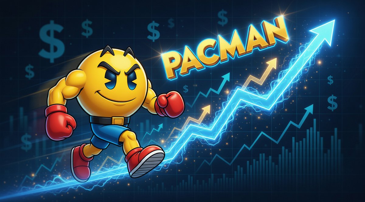 pacmankas's tweet photo. PACMAN WILL 100x you can bank on it! https://t.co/tD0n3cvEAO
