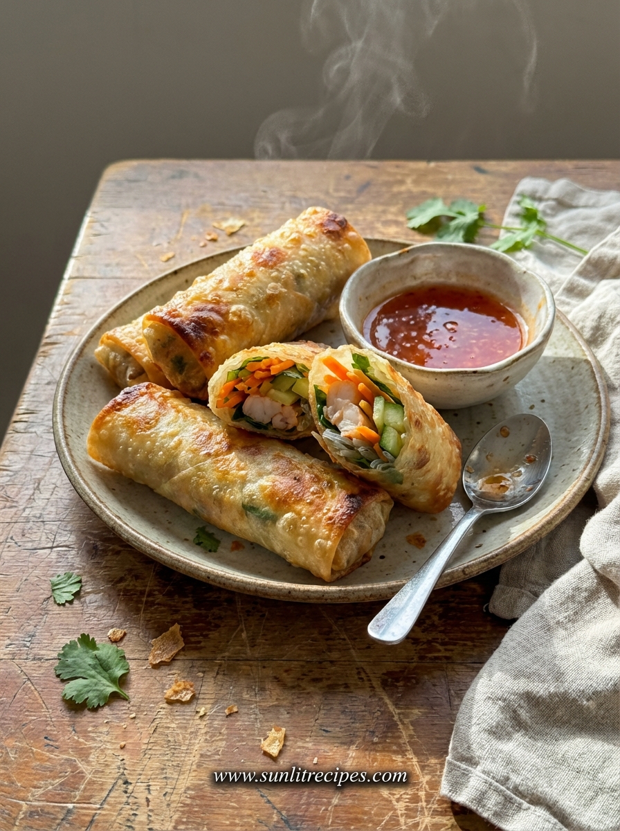 SunlitRecipes's tweet image. 1/4 Craving restaurant-quality shrimp spring rolls? We've got you covered! 🍣
#CookingAtHome #ShrimpSpringRolls