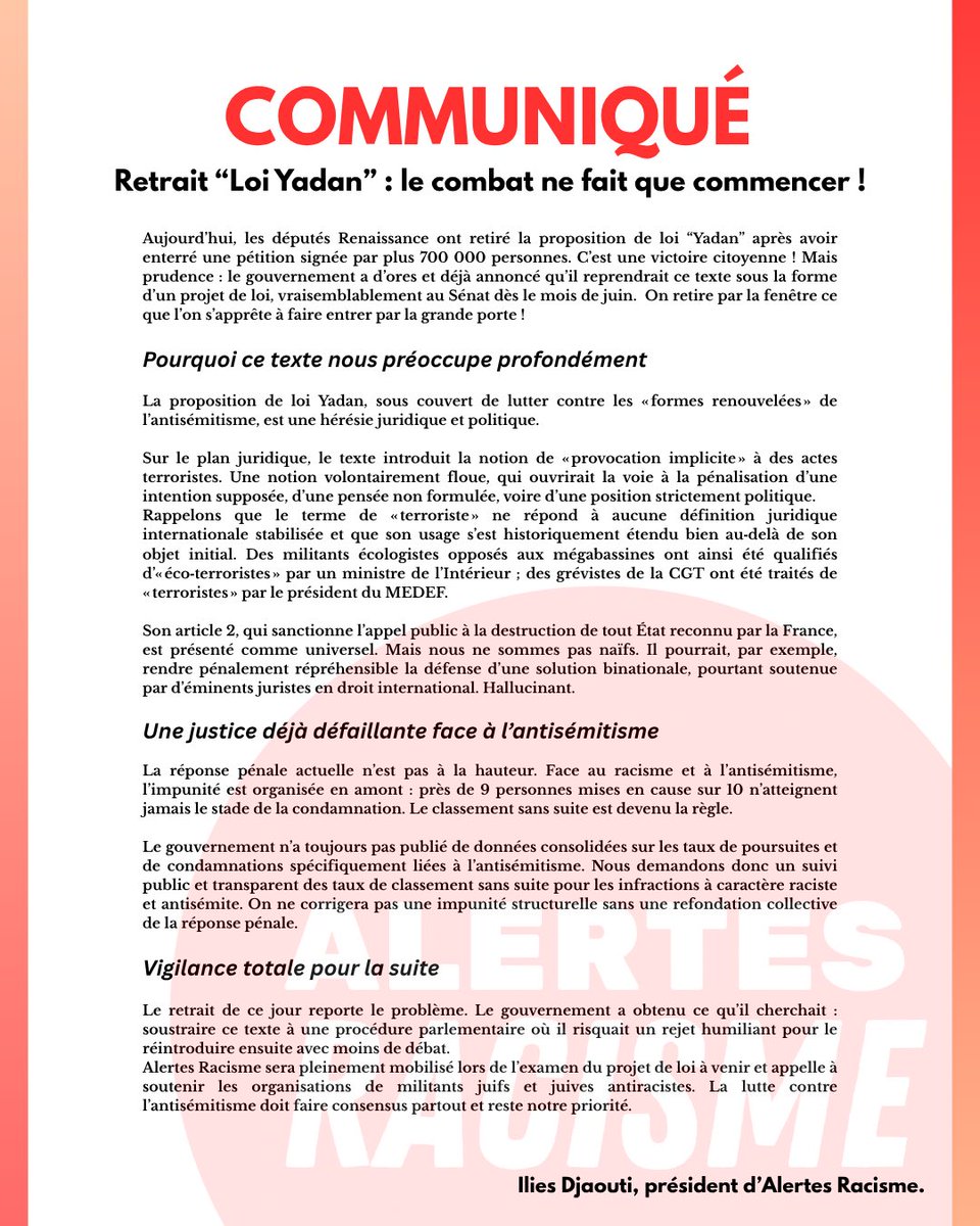 Alertes Racisme tweet media