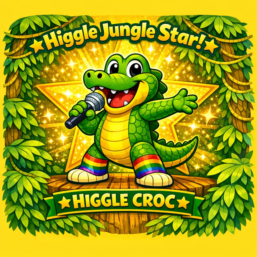 PantoShow's tweet image. Its higgle croc he just loves to sing and loves to rock #croc #singing #jungle
