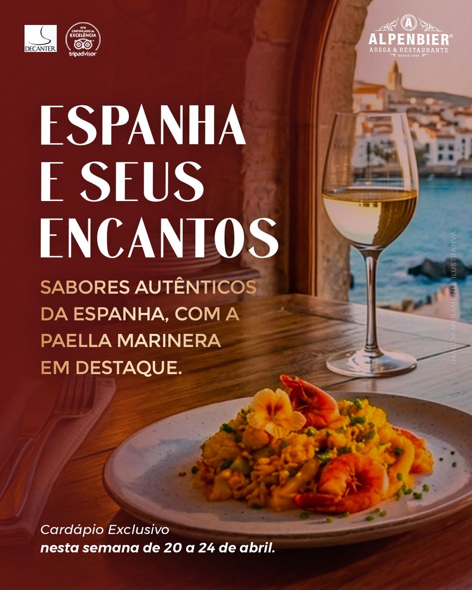 AlpenbierSBS's tweet photo. Uma experiência inspirada nos sabores autênticos do Mediterrâneo, com aquele toque especial que transforma o jantar em um momento único. 🍷☺️

 📲 Reserve com antecedência.
#altagastronomia #vinhos #sãobentodosul #turismoemsaobentodosul #SaborAlpenbier #AdegaAlpenbier https://t.co/wyPQANfSiJ