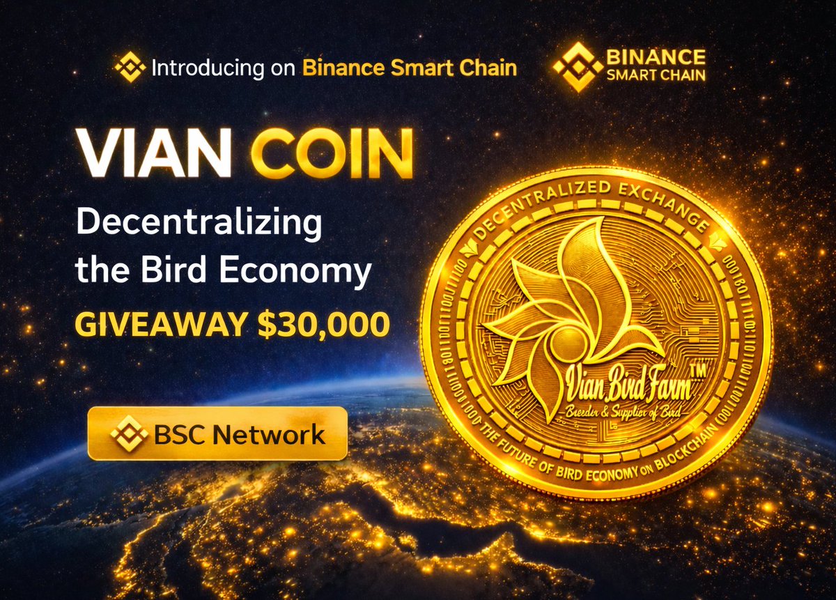 vbfcrb's tweet photo. 🪂 Claim a $30,000 VIAN reward.
#For the first 2,000 Wallet Addresses

📷 Follow  @vbfcrb , https://t.co/965O43USig  and  https://t.co/edJIHrmC7x
📷 RT + Like
📷 Comment your BEP-20 Address https://t.co/w9NWYov5D4