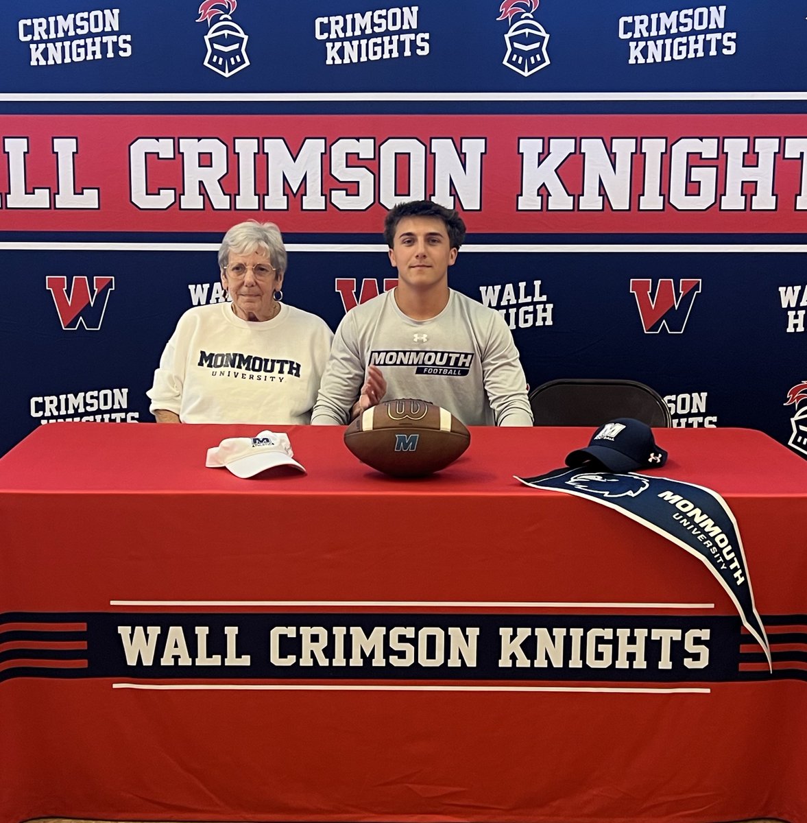 WallAthletics's tweet photo. Congratulations HEATH REINHARDT on your commitment to attend MONMOUTH University as part of the Men’s Football 🏈 Program  @WallTwpSchools @LenBardsley @HSSportsNJ @SHORESPORTSnet @JSZ_Sports @APPSportsDesk @WallHS_PTO https://t.co/NmfjcTgLH6