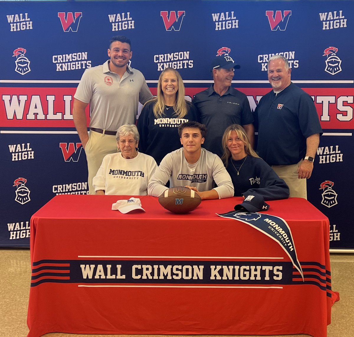 WallAthletics's tweet photo. Congratulations HEATH REINHARDT on your commitment to attend MONMOUTH University as part of the Men’s Football 🏈 Program  @WallTwpSchools @LenBardsley @HSSportsNJ @SHORESPORTSnet @JSZ_Sports @APPSportsDesk @WallHS_PTO https://t.co/NmfjcTgLH6