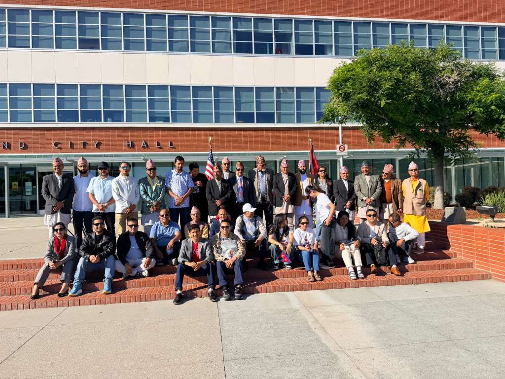 cgnsfo's tweet photo. CG @lakshumankhanal joined Mayor Eduardo Martinez @CityofRichmond in Nepal's flag raising ceremony at the City Hall premises to mark the Nepali New Year 2083 on April 14, 2026. Presidents of NANC, NRNA California and other Nepali organizations attended the ceremony.
@MOFANEPAL_PD https://t.co/1qxJz2OMJR