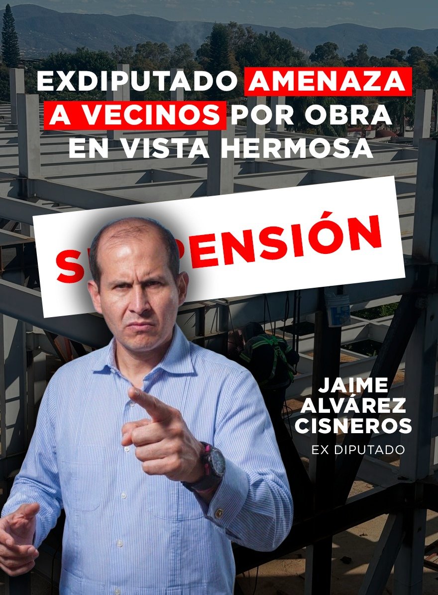 _Morelos_News's tweet photo. #Morelos, tierra sin ley

Vecinos de Vista Hermosa, en #Cuernavaca, denuncian amenazas del exdiputado Jaime Álvarez Cisneros por oponerse a una obra irregular.
A pesar de clausura y orden judicial, la construcción continúa.
Acusan uso de influencias y desacato a la ley. https://t.co/J4KbqlgyuY