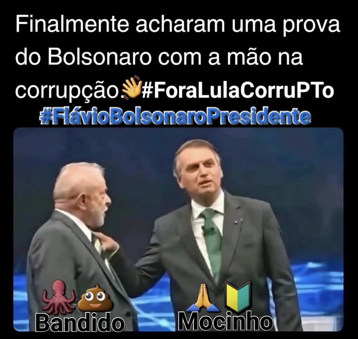 Alessan95516275's tweet image. O único que colocou a mão e chegou perto dessa alma corrupta e não se corrompeu.!

#ForaPT
#ForaLulaLadrao
🦑 💩 😡🤮

O filho do nosso capitão será o futuro presidente da nossa nação!!!!!
Flavio Bolsonaro presidente do Brasil 🙏