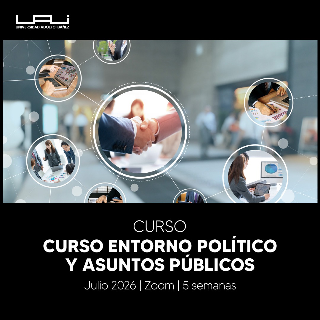 UAI_CL's tweet photo. Analiza el entorno político y sus impactos en la comunicación estratégica