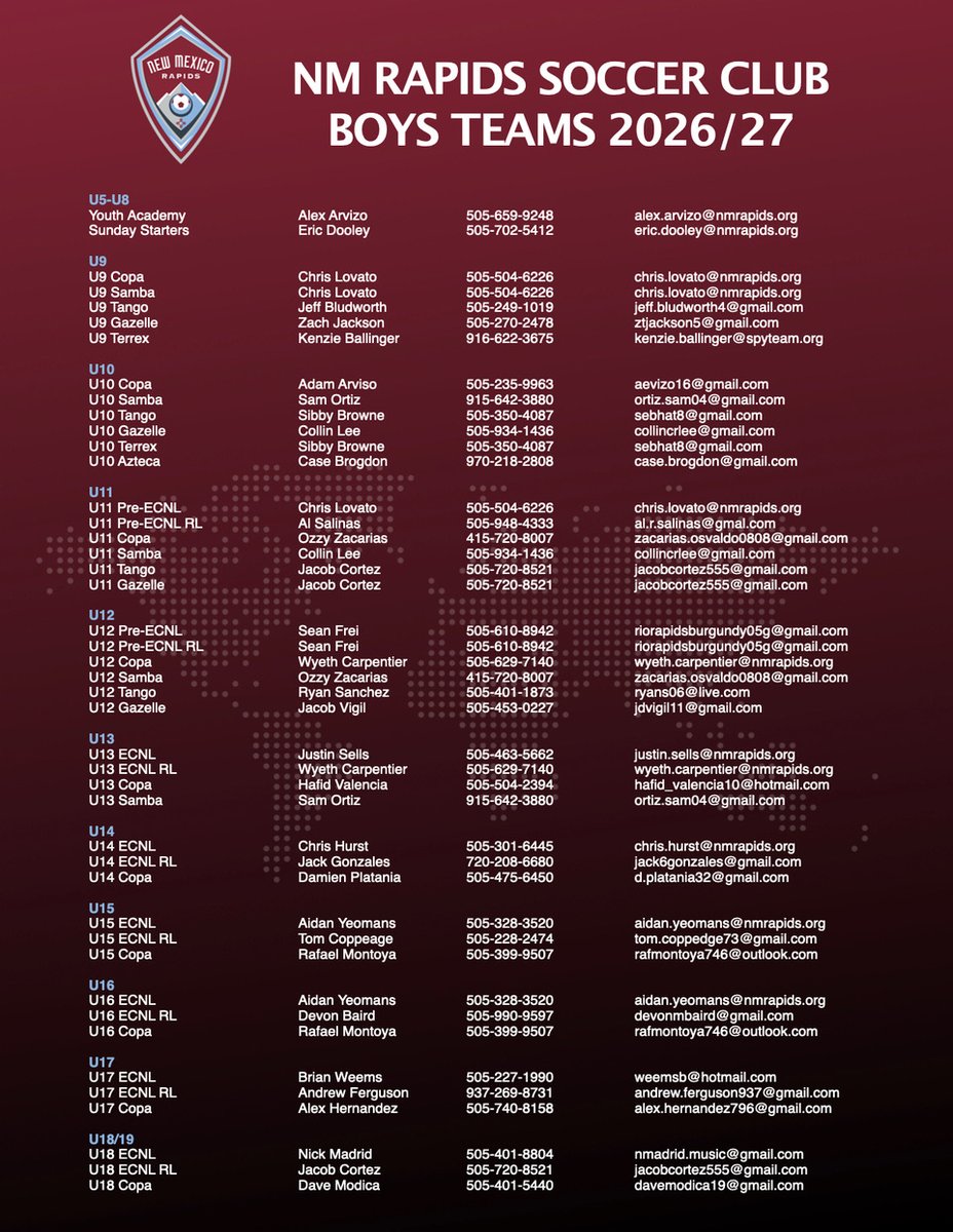 New Mexico Rapids Soccer Club tweet media