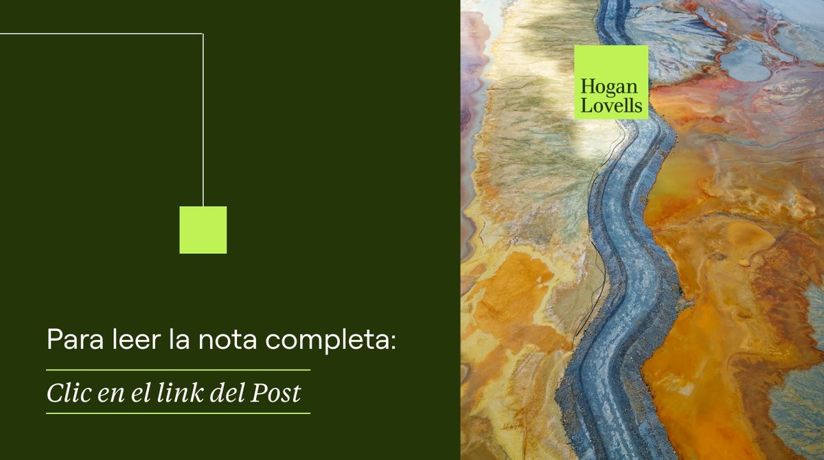 Hoganlovellsmex's tweet image. Te invitamos a leer este #ClientAlert en materia #Ambiental

Lee el texto completo aquí: hoganlovells.com/es/publication…

#HoganLovells