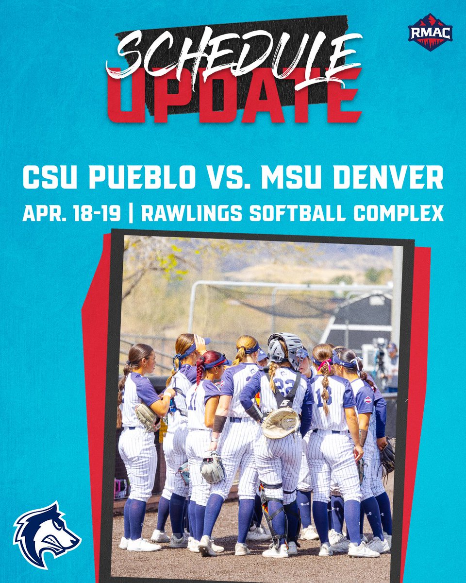 gothunderwolves's tweet image. 🚨SCHEDULE UPDATE

Due to poor weather conditions in the forecast, @CSUPsoftball's home series against MSU Denver has been changed

The Pack will now take on MSU Denver:

⚡️ Saturday doubleheader (12 PM)
⚡️ Sunday doubleheader (11 AM)

#DevelopingChampions #BackThePack