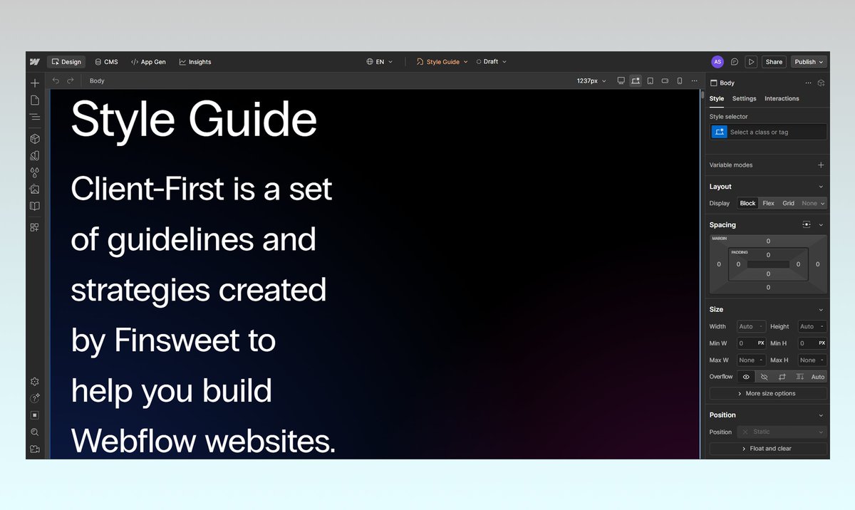 Stanley • Webflow Developer tweet media