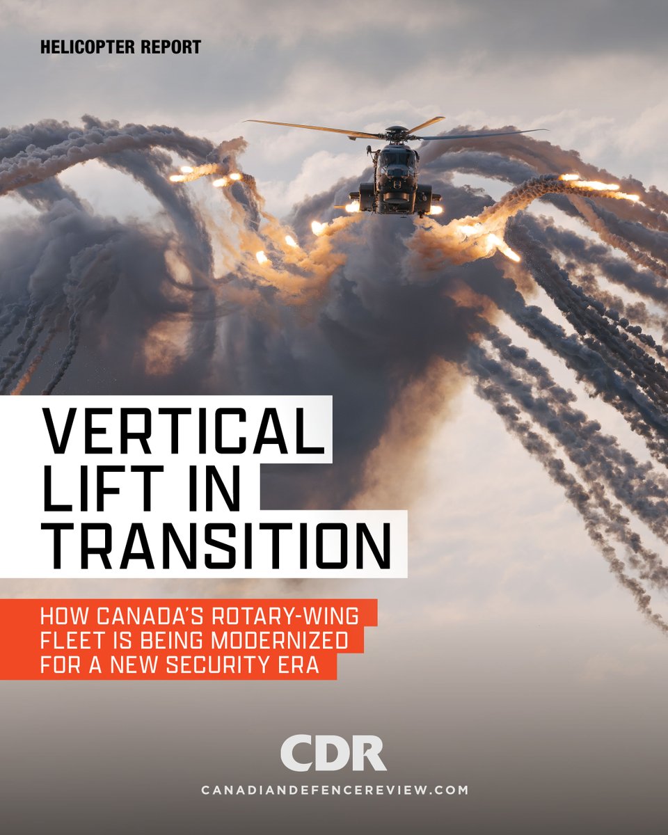 CDRmagazine's tweet image. 🚁 Read our latest Helicopter Report: bit.ly/4sztkxG 
✅ Modernization of @BellFlight CH-146 Griffon
✅ @Boeing CH-147F Chinook
✅ Final @Sikorsky CH-148 Cyclone Delivery
✅ Leonardo CH-149 CMLU
✅ @AirbusHeli CT-153 Juno
✅ #nTACS

#CDRmagazine