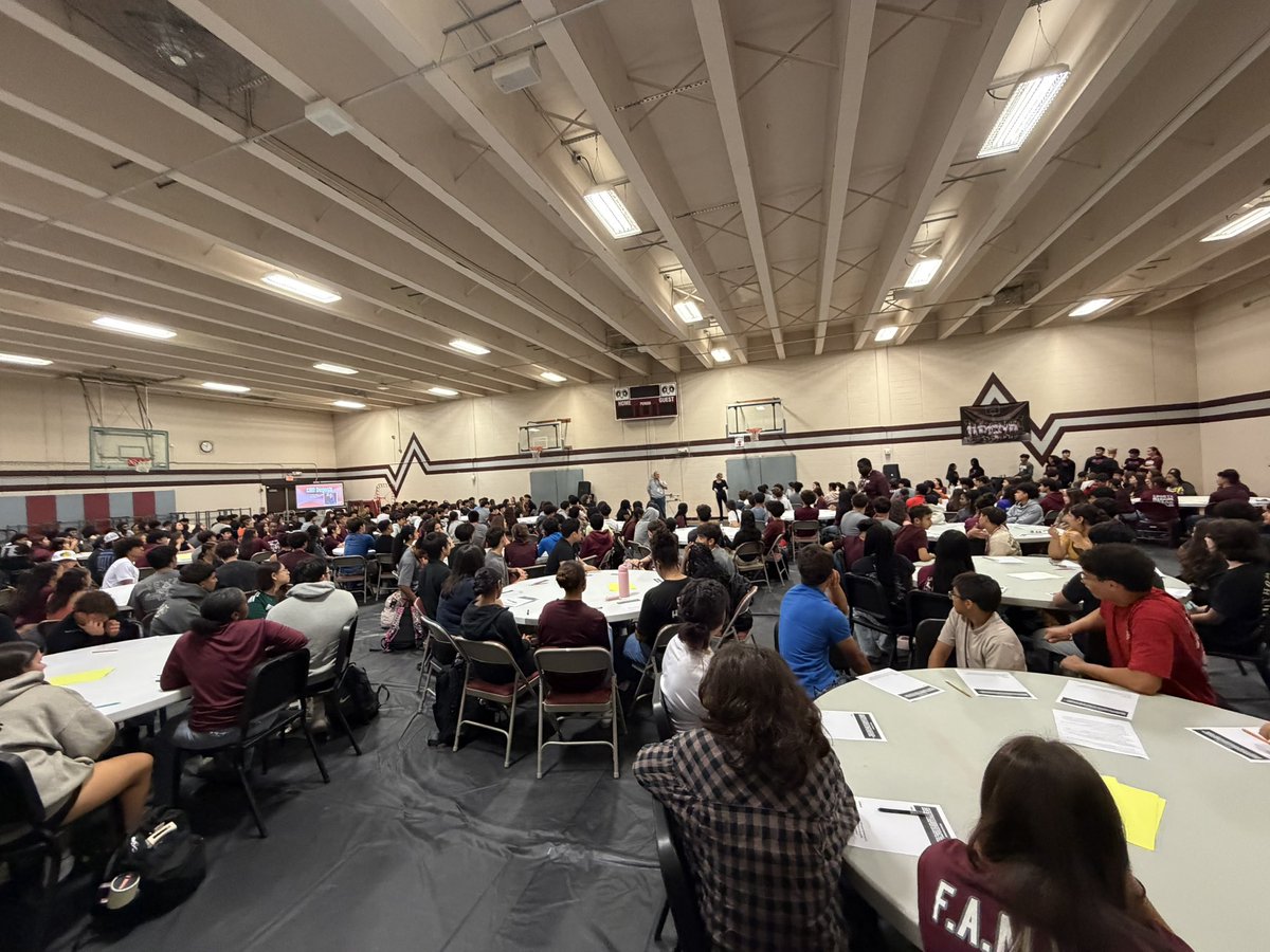JMHS_Rams's tweet photo. Today we hosted the 1st Annual Student Leadership Summit! Thank you to Cliff Dugosh for motivating our athletes in Life &amp; Leadership and Alumni Mrs. White, Mrs. Stogsdill &amp; @K6oop for speaking on #RamPride! 🐏🤍🎤 #RamFamily @NISD @NISD_Athletics @NISDMarshall @NISDMarshallLMS https://t.co/nq7uIsuXFJ