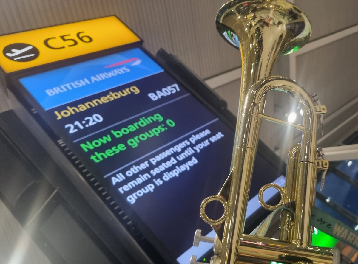 MaskedTrumpeter's tweet photo. Taking some of the #EastStandMassive sounds to South Africa 🎺🎶😎🇿🇦 https://t.co/x65IlQHRIv