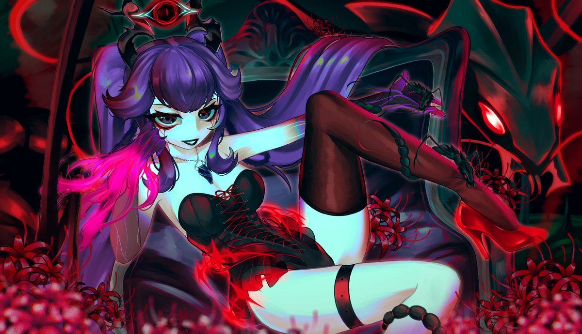TroubleBun's tweet photo. ꜱʜᴇ ᴡʜᴏ ᴡᴀʟᴋꜱ ᴛʜᴇ ꜰʟᴏᴏʀꜱ ᴏꜰ ʜᴇʟʟ
ꜰɪɴᴅɪɴɢ ᴋᴇʏꜱ ᴛᴏ ᴅɪꜰꜰᴇʀᴇɴᴛ ᴡᴏʀʟᴅꜱ
ʙᴜʀɪᴇᴅ ᴀᴍᴏɴɢꜱᴛ ᴛʜᴇ ꜱᴘɪᴅᴇʀ ʟɪʟɪᴇꜱ

꒰🎨꒱ ･ﾟ⊹: [ #BuntistaArt ]
    ╰  ꒰ @uyyu_art 

♡ — #vtuber ・ #art ・ #horror https://t.co/HbjtpyYAwo
