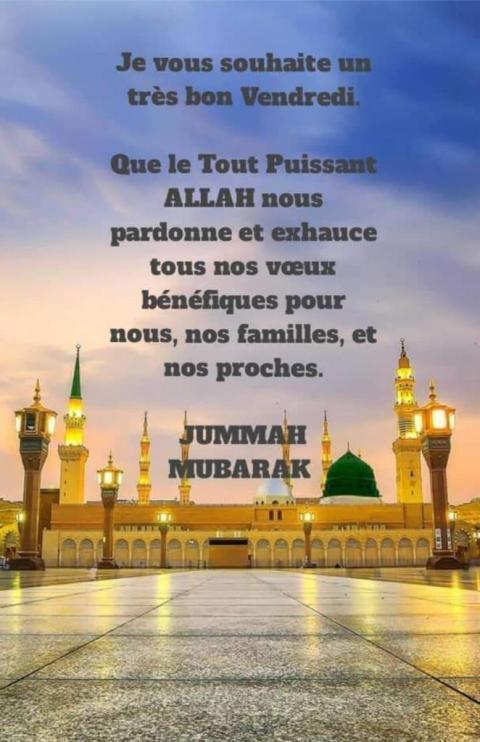 mohaismaa's tweet photo. JUMMA MUBARAK À TOUTES ET TOUS !
JUMMA MUBARAK TO ALL ! https://t.co/55FitTGfAS
