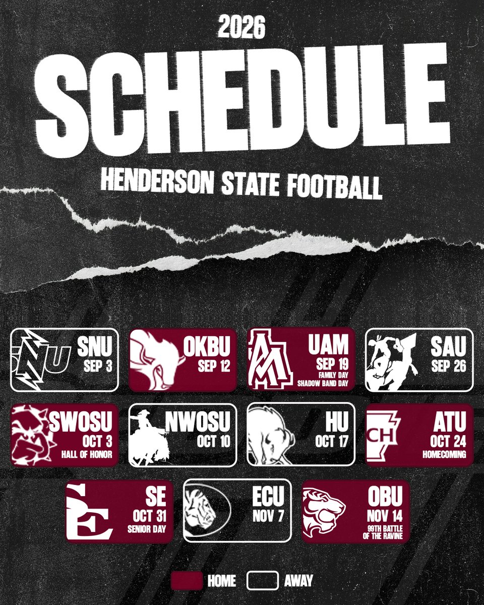 Henderson State Football tweet media