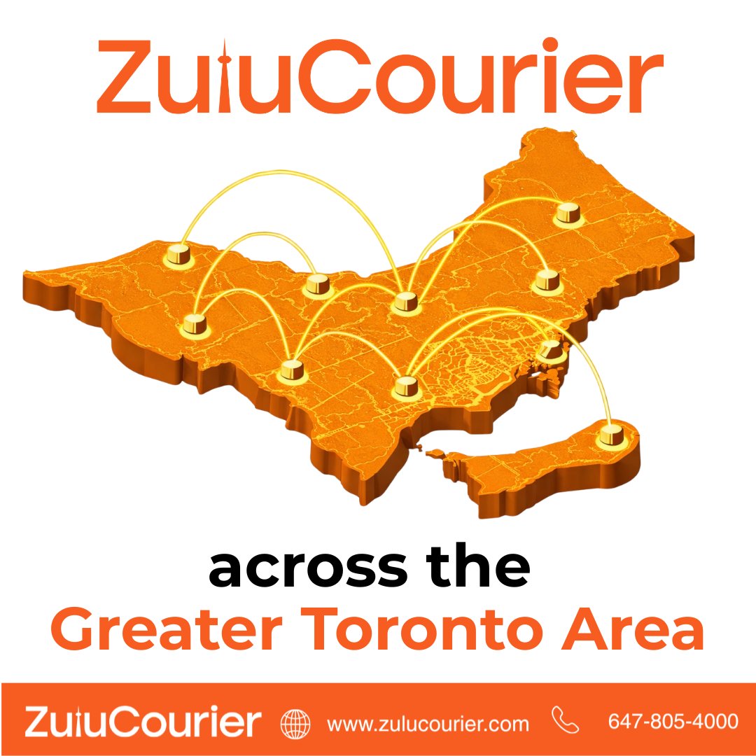 ZuluCourier's tweet image. Courier service in the Greater Toronto Area
Serving Toronto and the entire GTA with same day delivery, clear pricing, and real updates.
Zulu Courier keeps your business moving.
🌐 zulucourier.com

#Toronto #GTA #Courier #DeliveryExperts #SameDayService #Logistics