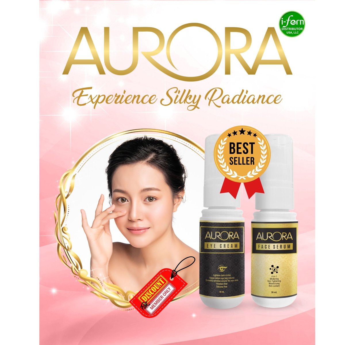 ifern_llc2024's tweet image. Transform your skincare routine with Aurora 4-in-1 Face Serum for only $27.99! Experience hydration, brightening, and anti-aging benefits in one powerful formula. #SkincareEssentials #BeautyInnovation

Shop Now i-ferndistributorusallc.com/products/auror…