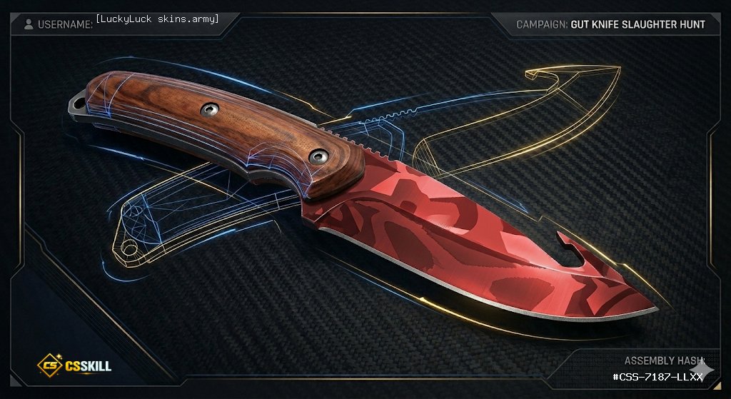 red_STAG_'s tweet image. Target acquired! 🔪 I just assembled the Gut Knife Blueprint.

#CSSkill #CSS-7187-LLXX
